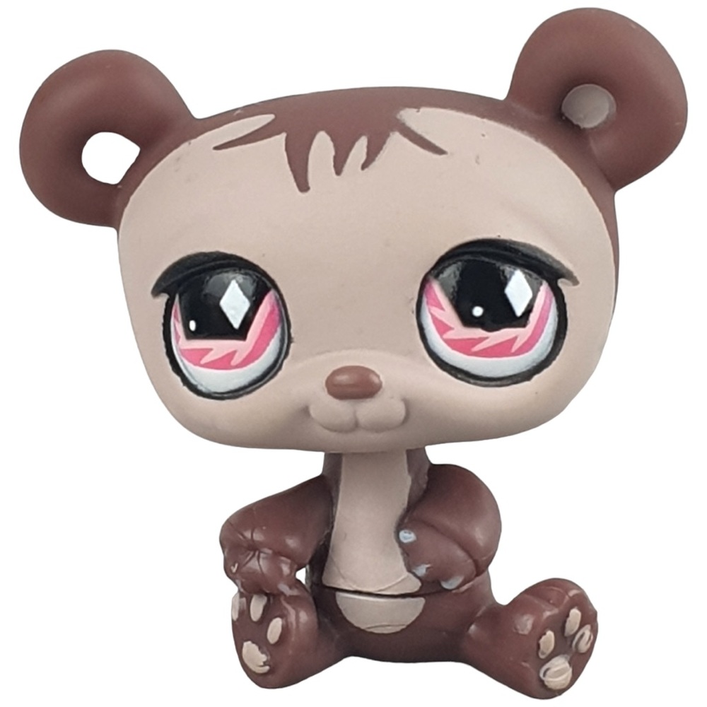 Littlest Pet Shop Panda Bear # 594 2007 With Blue Swing Accessory Hasbro